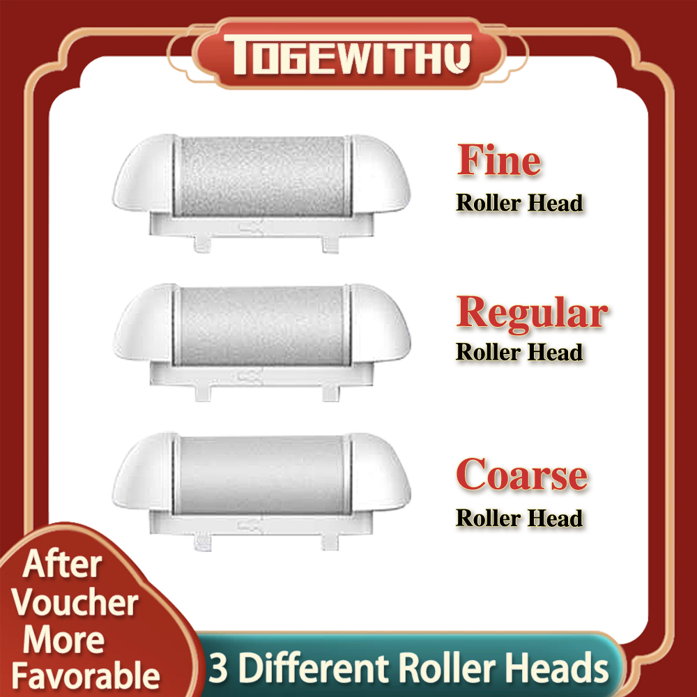 3 KHÁC NHAU Con lăn thay thế đầu cho mô hình bk506/539S/zca017/zca018/zca047/ms5680 có thể sạc lại dụng cụ điện tử loại bỏ vết chai sần, chân tập tin dụng cụ móng chân đặt cho chân Cây cạo da chân Bộ chăm sóc móng chân cho gót chân nứt nẻ và da chết