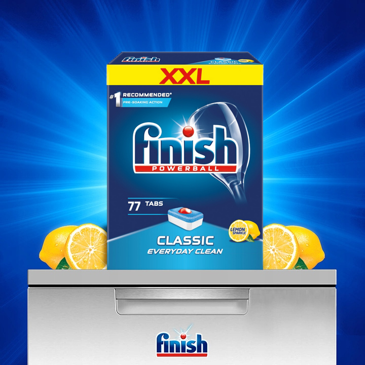 Viên rửa chén finish 77 viên viên rửa tích hợp đầy đủ