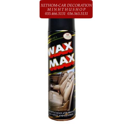 Xịt bóng đồ da - nội thất ô tô wax max 100% nhập khẩu từ thái lan