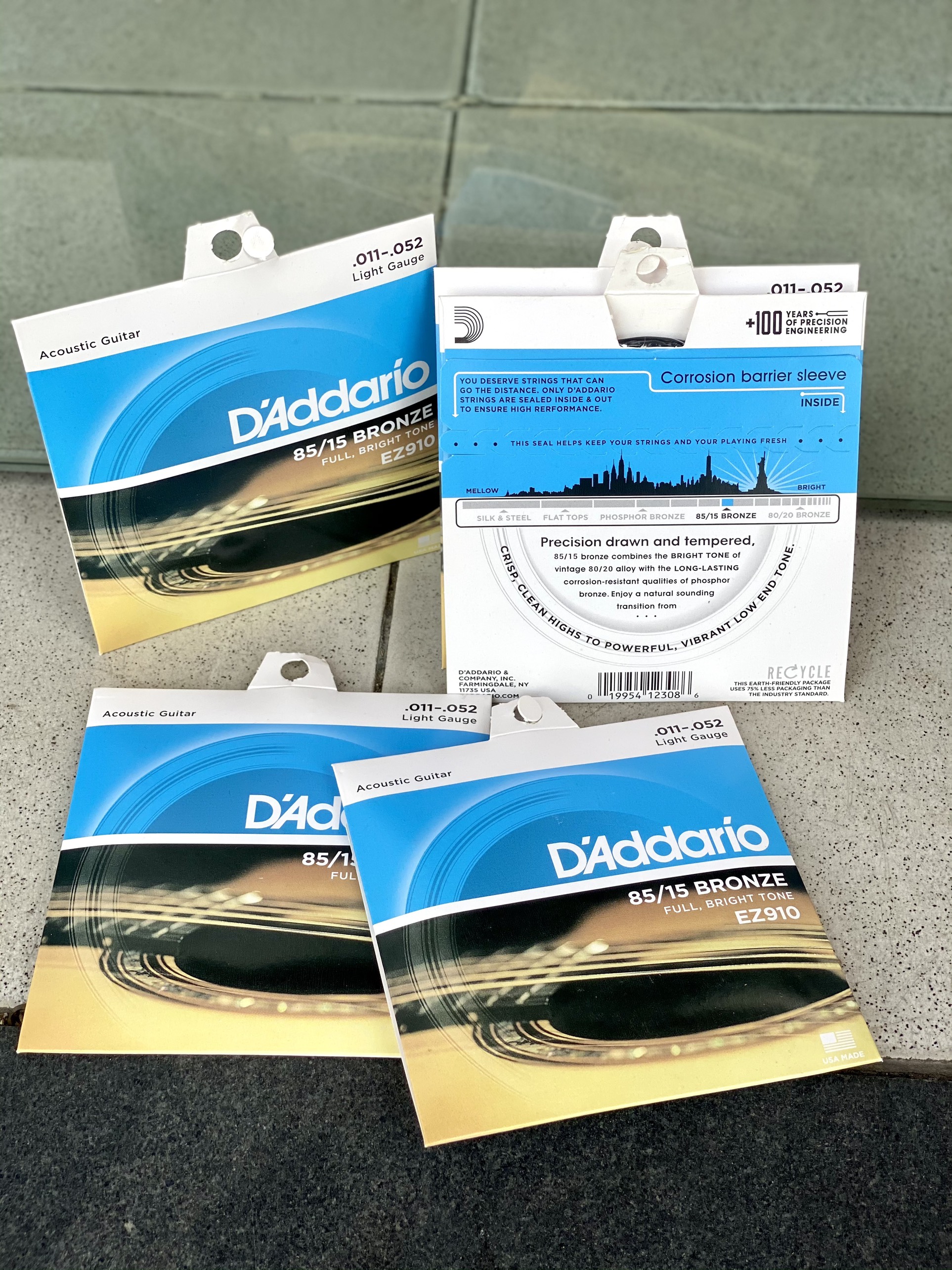 Dây đàn guitar Guitar Acoustic D’Addario EZ910