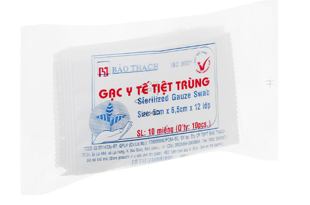 Gạc y tế Bảo Thạch túi 10 miếng