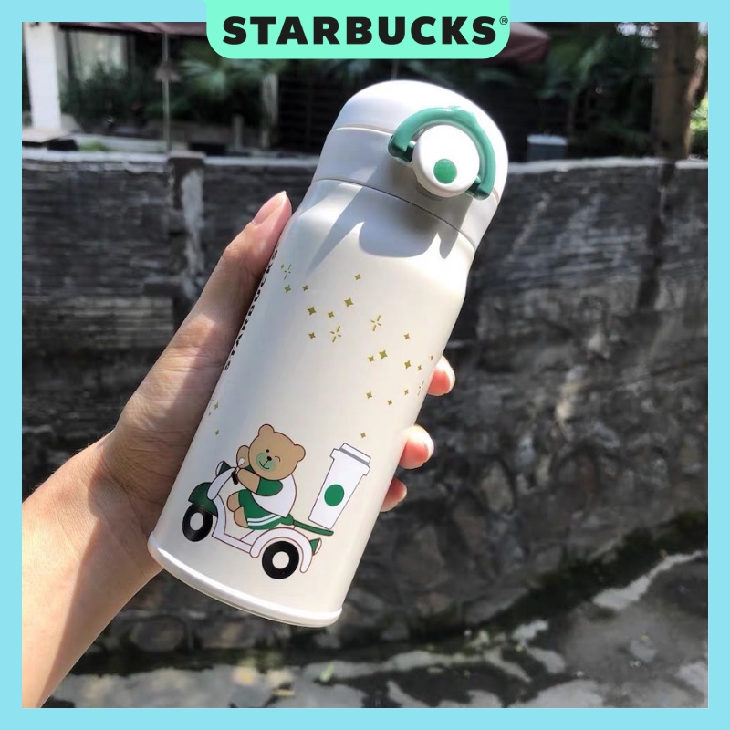 Bình giữ nhiệt starbucks x thermos bearista 355ml