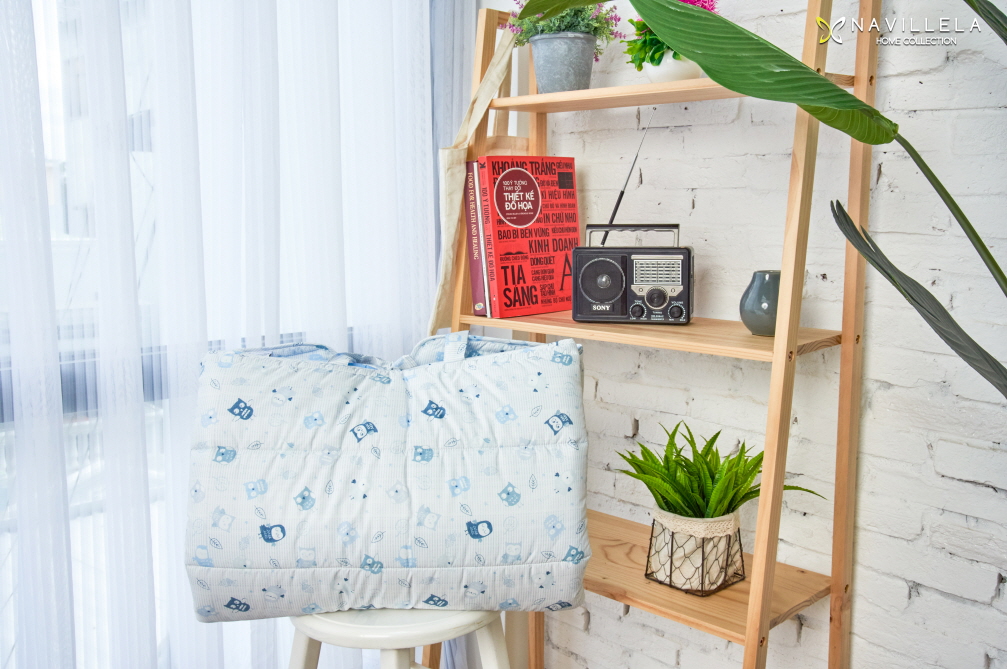 Bộ chăn gối nệm em bé - baby set old 02 navillela