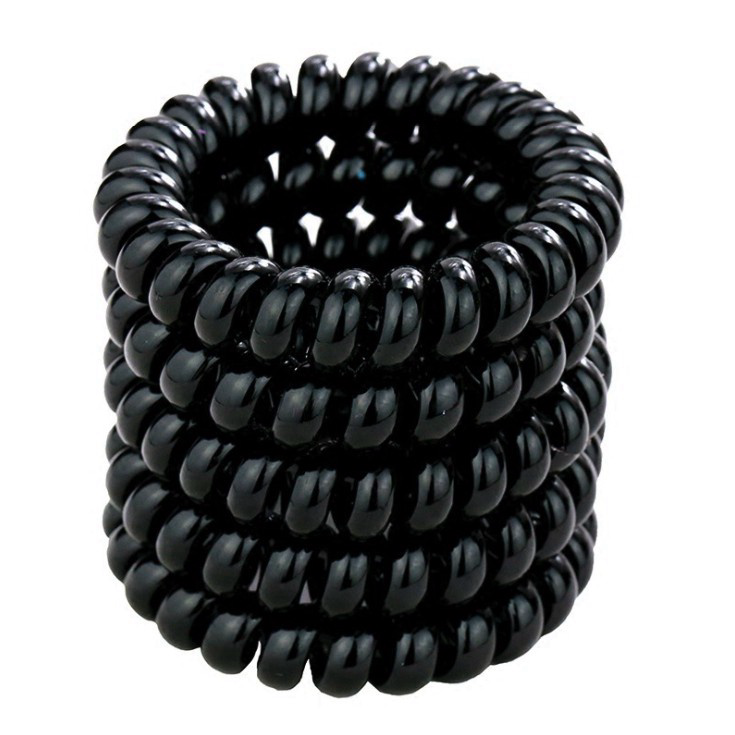 Dây cột tóc dạng lò xo size lớn 5.5cm đen p113 dsian