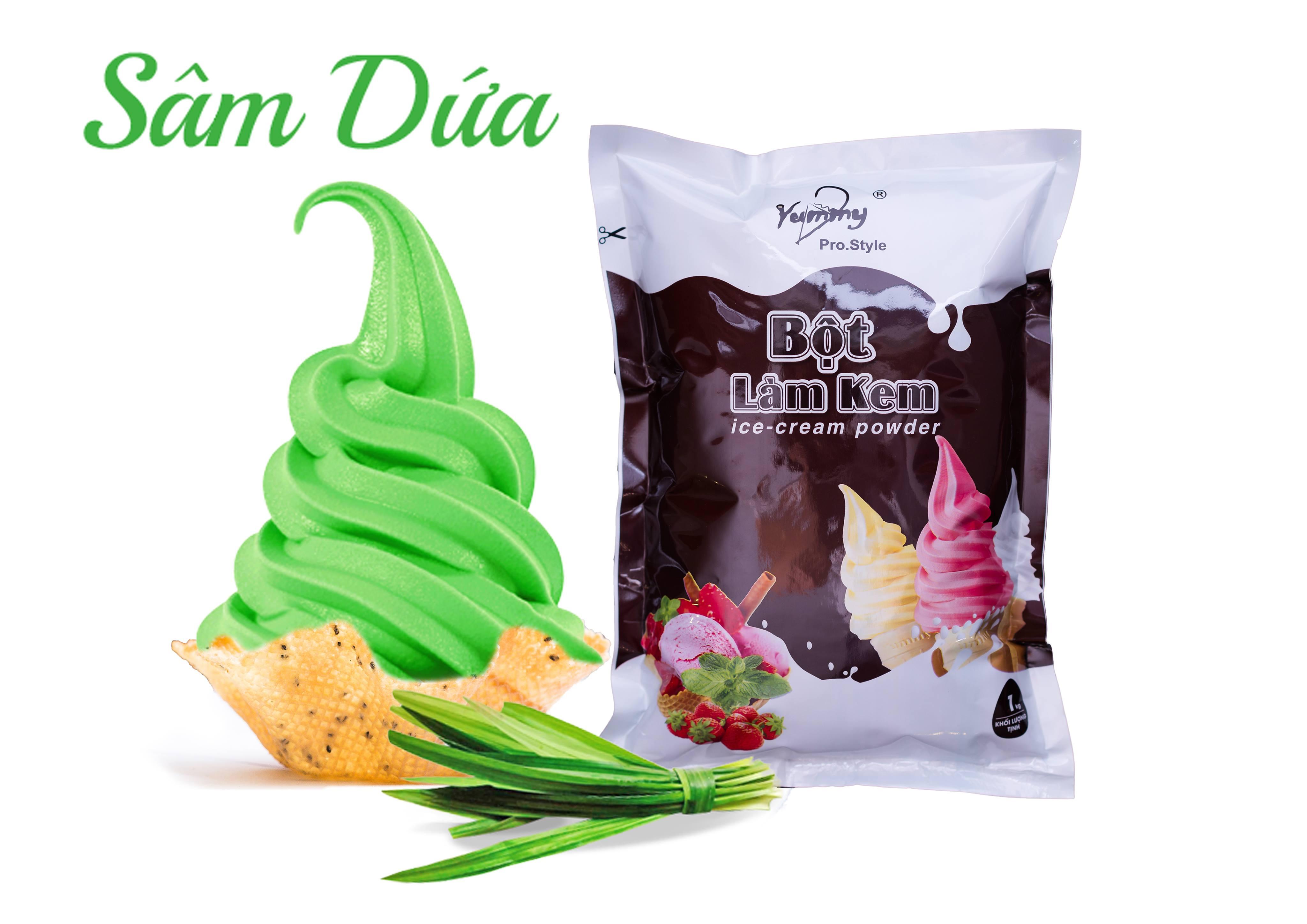 [HCM]Bột làm kem tươi hương sâm dứa