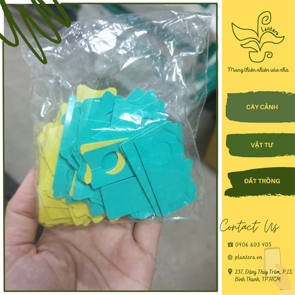 Set 10 thẻ nhựa bảng tên cây trồng có móc treo mini - dụng cụ làm vườn - bảng tên
