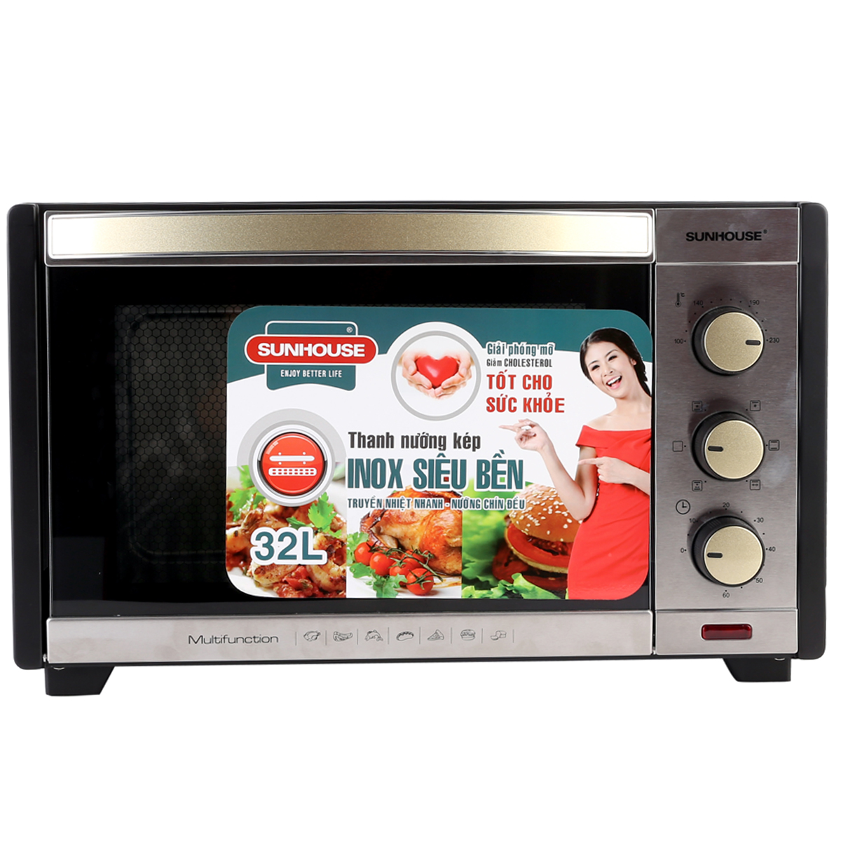 Lò nướng 32l sunhouse shd4232