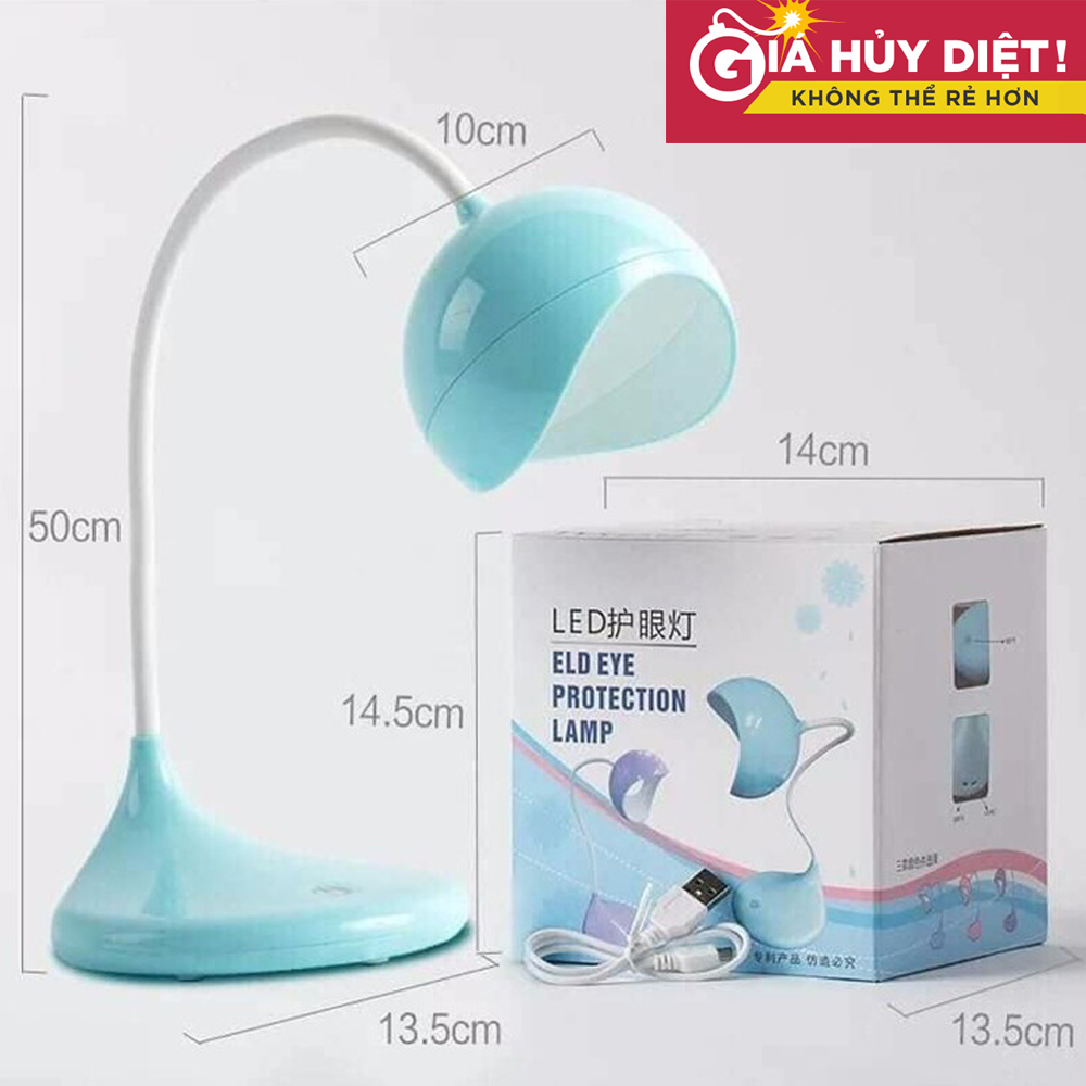 Đèn Bàn Học Sinh Chống Cận, Đèn Chống Cận Cho Bé, Đèn Led Chống Cận Thị. Không Phát Xạ Tia UV, Không Gây Tổn Thương Niêm Mạc. Sử Dụng Bóng Đèn Led - Tiết Kiệm Điện Năng - Phím Điều Khiển Bằng Cảm Ứng.