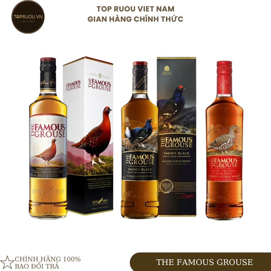 Whisky Famous Grouse - 700ml - 40% - Scotland [Hàng Thật][TopRuouVietNam]