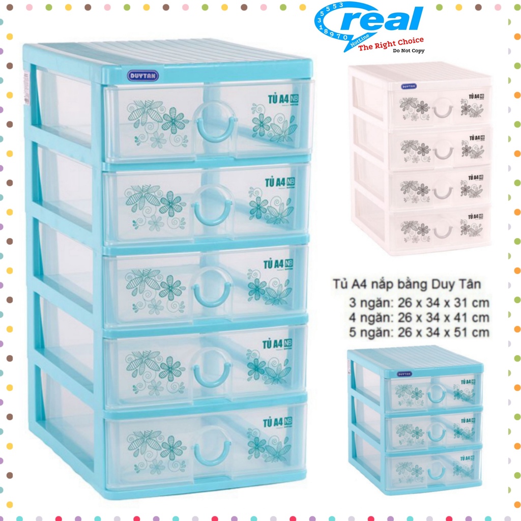 Tủ nhựa duy tân Tomi A4 nhiều ngăn - Đựng vừa giấy A4