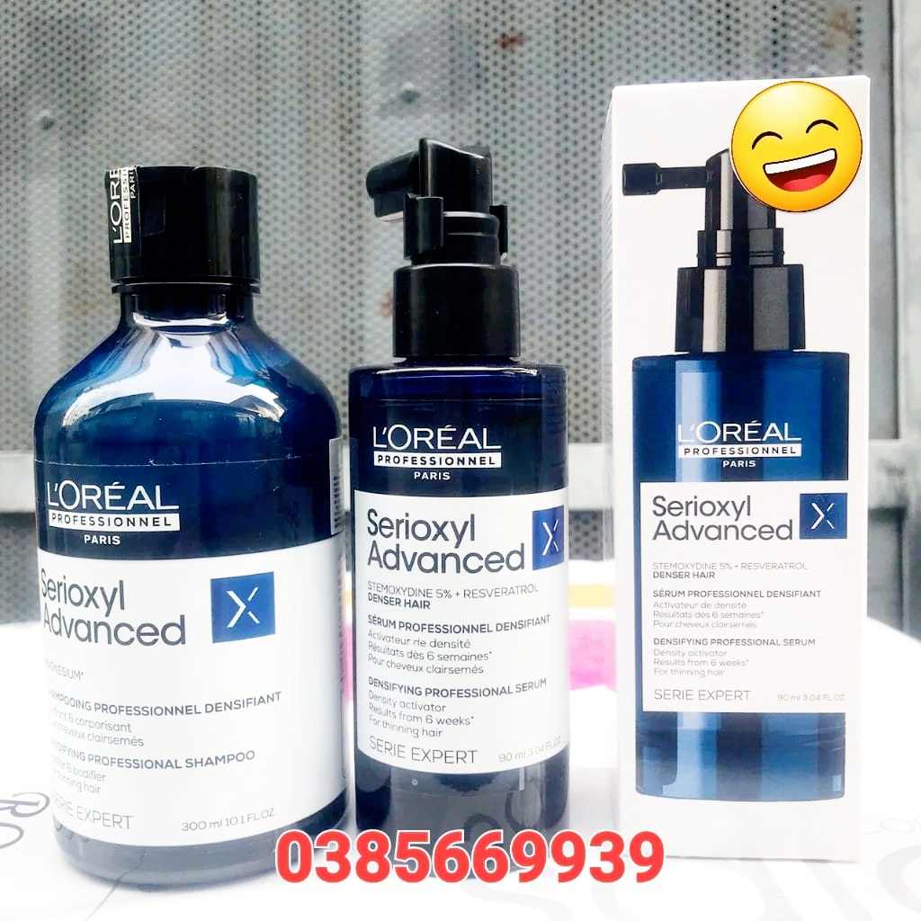 Dầu gội và Tinh chất mọc tóc hiệu quả L'oreal Serioxyl Scalp Advanced Denser Hair TBN 90ml --300ml