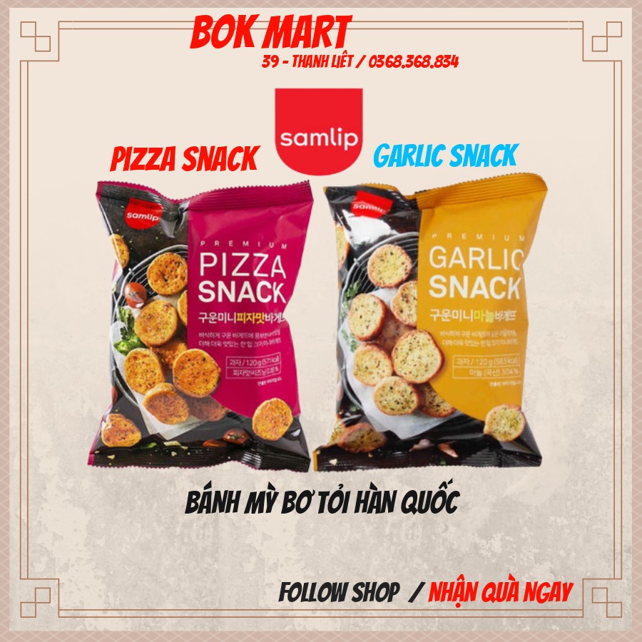 Bánh mỳ bơ tỏi hàn quốc gói 120g