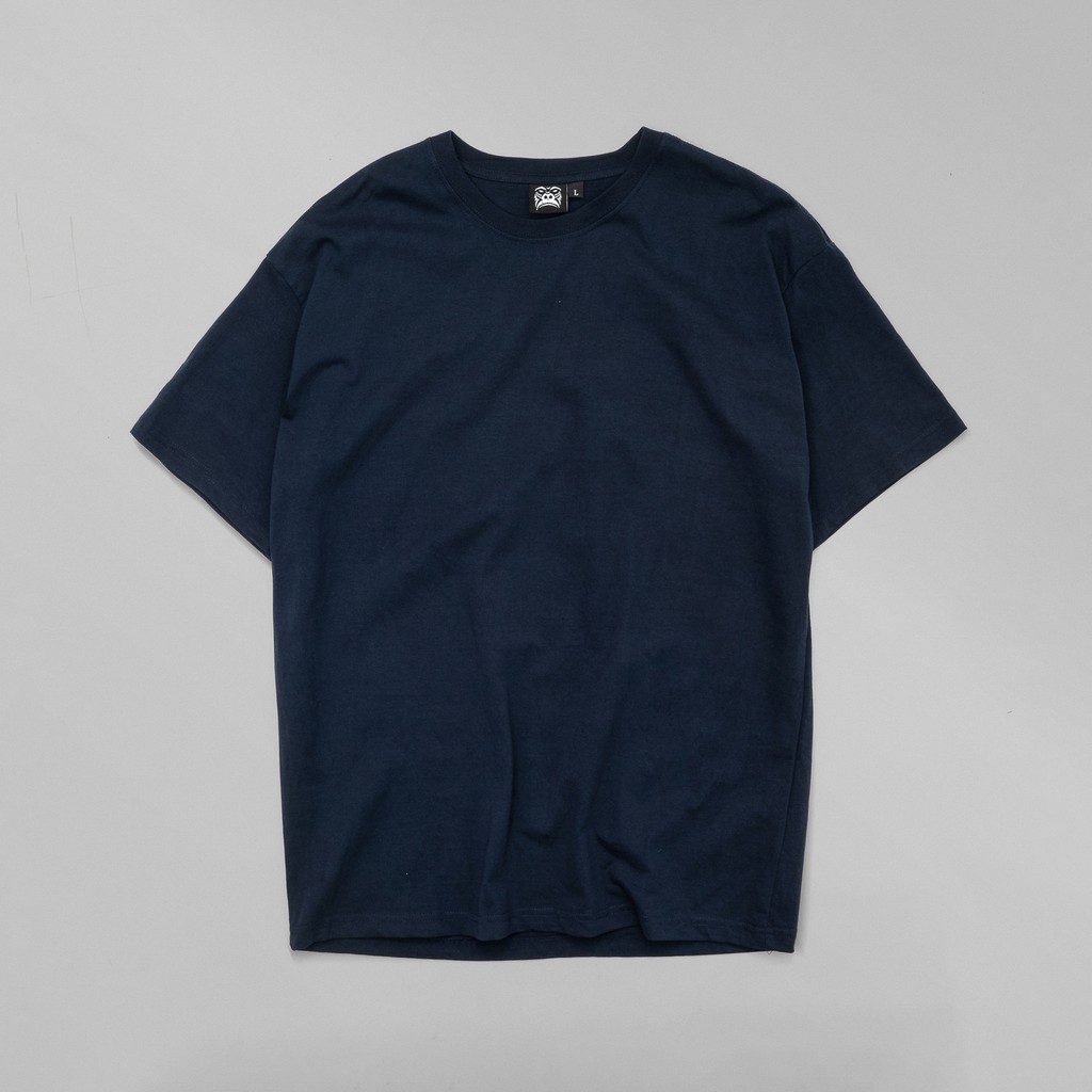 Áo thun trơn gori basic tee - xanh đen