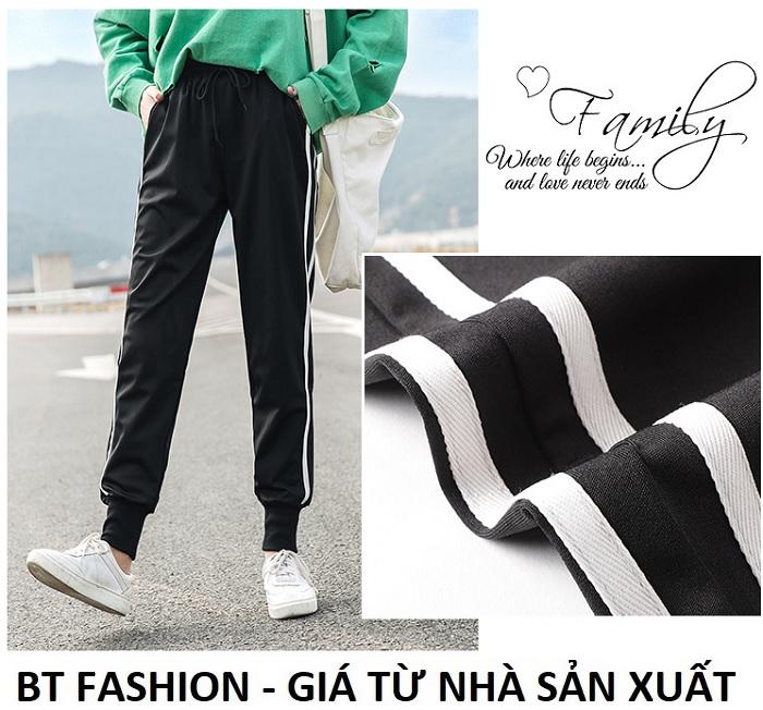 Quần Dài Nữ Thun Phom Rộng Jogger Thể Thao Thời Trang Hàn Quốc - BT Fashion (TT02D-2S SOLE)
