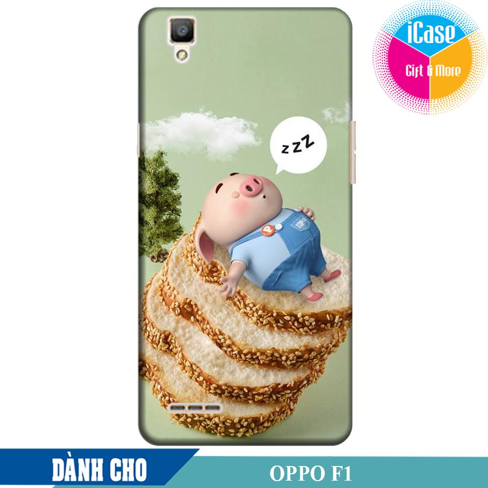 Ốp lưng nhựa dẻo dành cho Oppo F1 in hình Heo Con Soạn Nhạc
