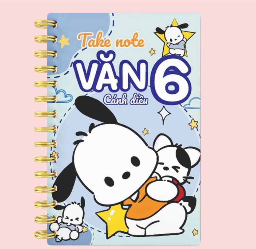 Sổ takenote văn 6 cánh diều, sổ tay A5 ghi chép văn 6