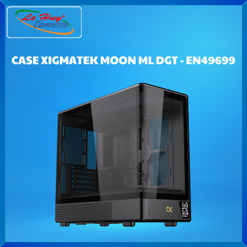 Vỏ Máy Tính - CASE XIGMATEK MOON ML DGT Black (EN49699) - Hàng Chính Hãng