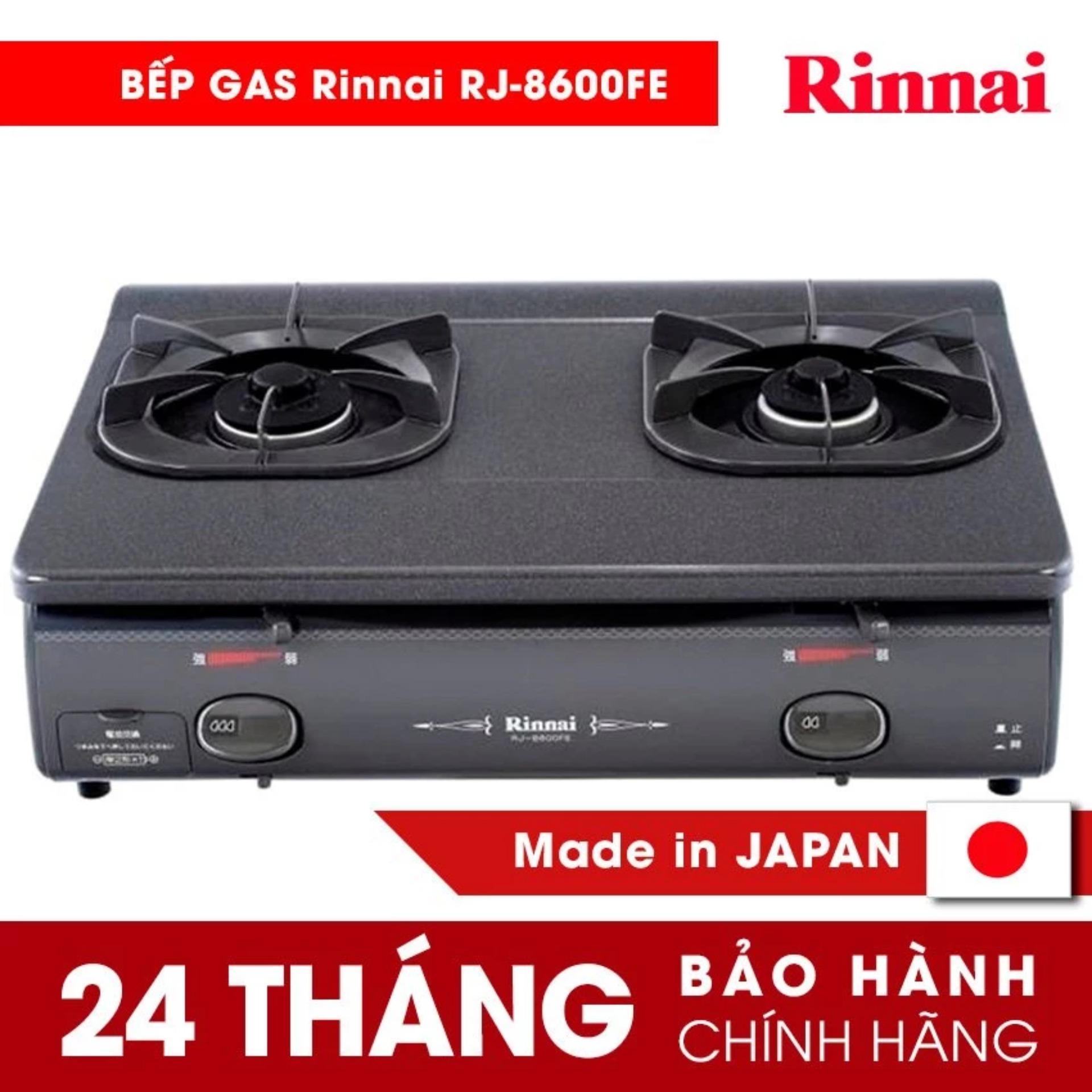 [HCM][Trả góp 0%]Bếp gas dương Rinnai RJ-8600FE (Đen)