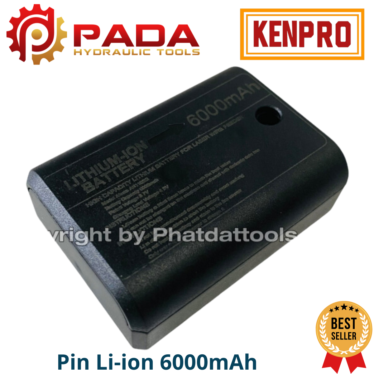 Pin Li-ion 6000mAh cho máy bắn cos laser 12 tia xanh