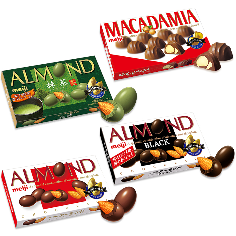  Socola bọc hạnh nhân Meiji Almond nội địa Nhật Bản 