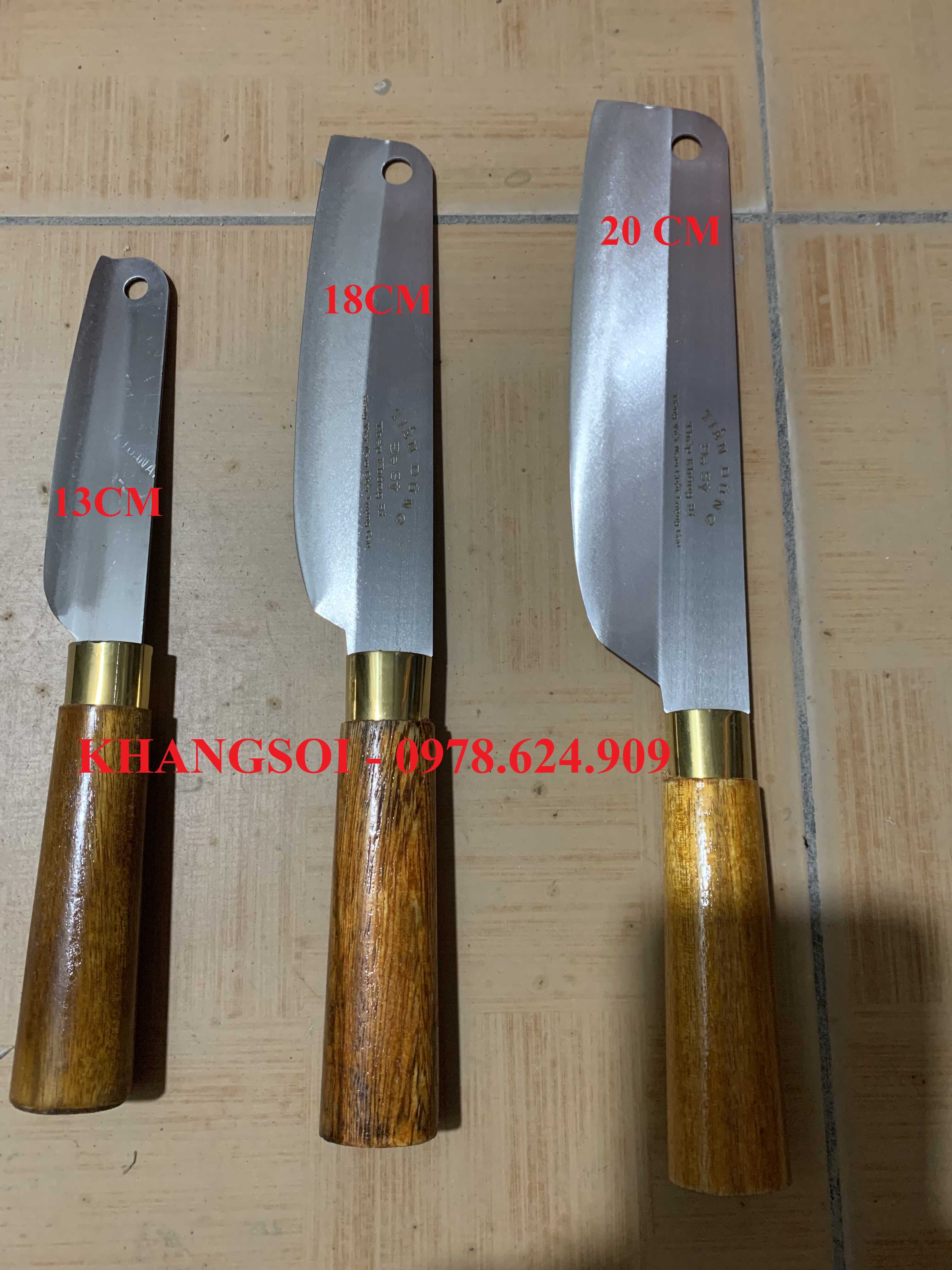 DAO THÁI THỊT, THÁI RAU CÁN GỖ ĐA SỸ- THÉP TRẮNG NHẬT KO GỈ BỀN- SẮC- ĐẸP