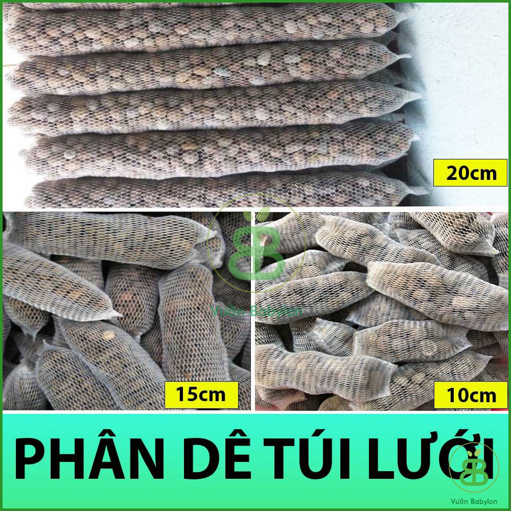 Phân dê túi lưới cho lan ⚜️freeship⚜️ combo 10 túi đã qua xử lý 10cm - 15cm - 20cm