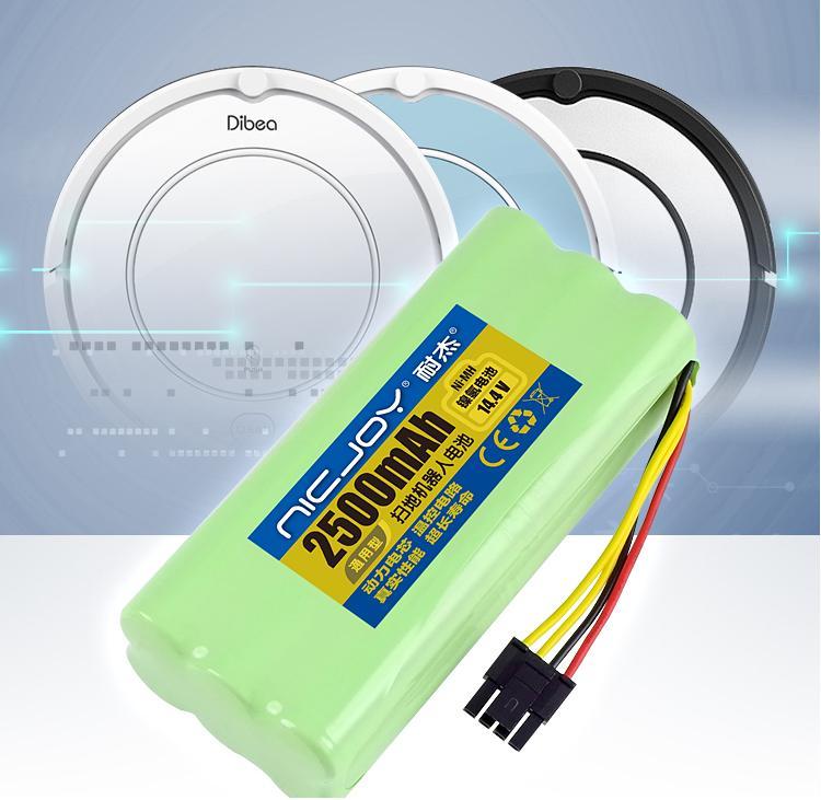 Pin ni-mh thay thế cho máy hút bụi dibea, midea r1-l083b, r1-l081a 14.4v-2500mah