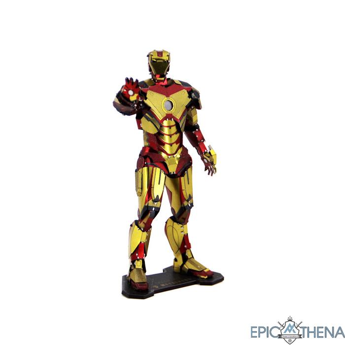 Mô hình lắp ráp kim loại 3d - ironman đỏ vàng
