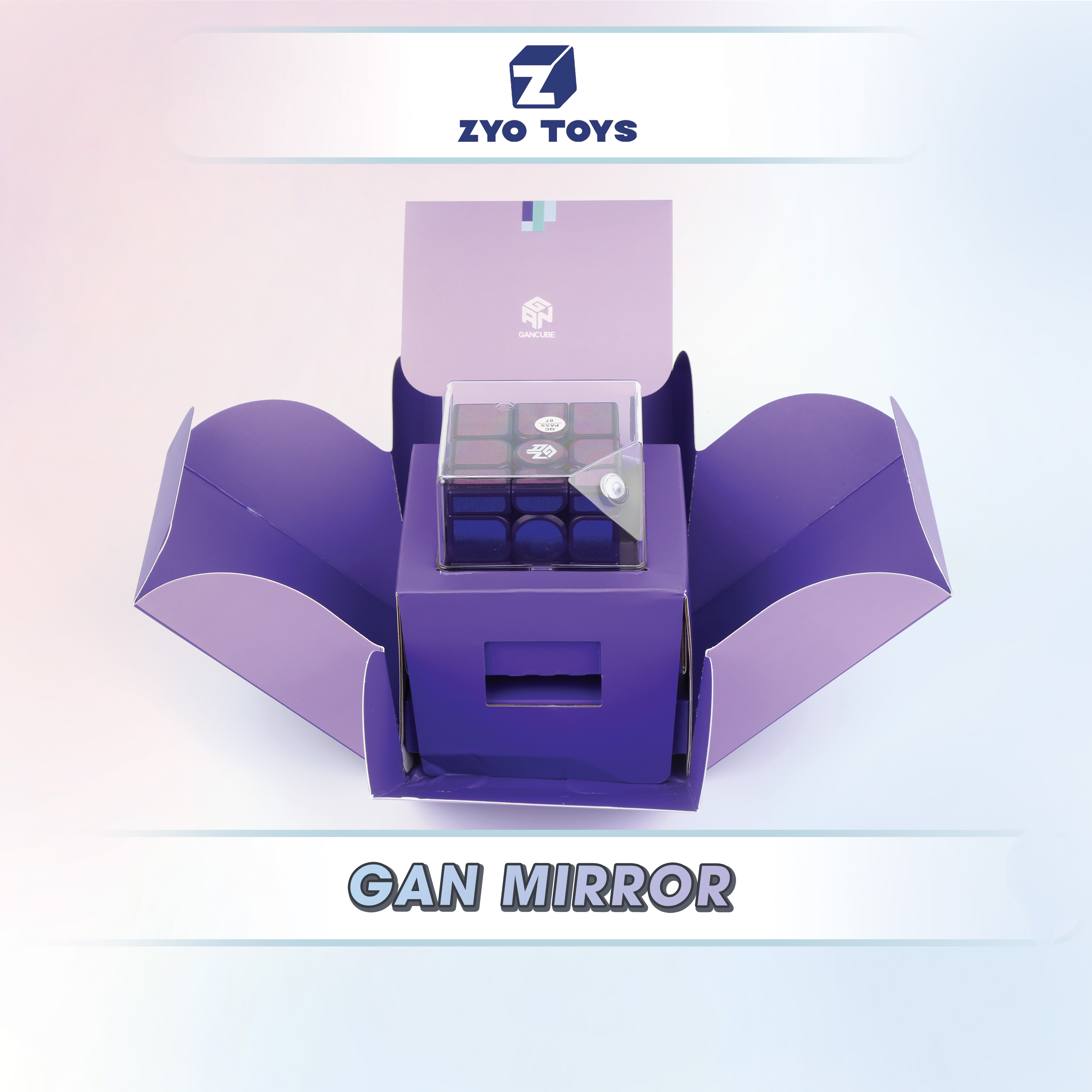 Rubik 3x3 gan mirror biến thể cao cấp có nam châm - rubik biến thể gan mirror hãng mod nam châm - zyo toys