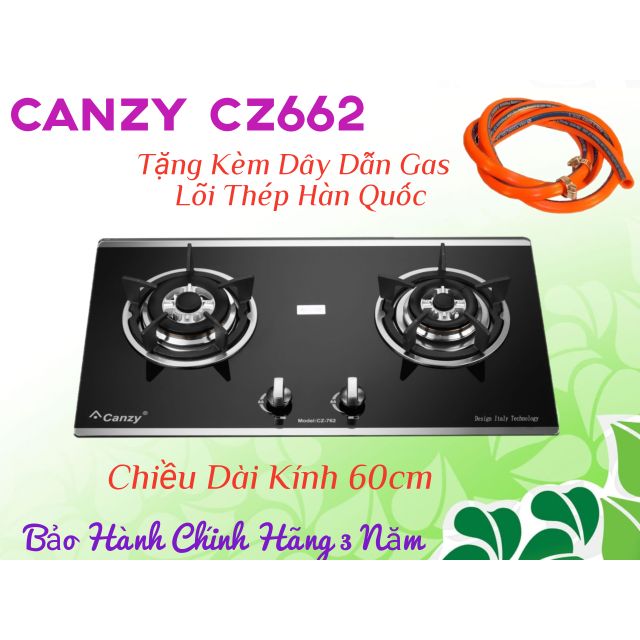 Bếp Ga Âm Tự Động Ngắt GAS CANZY CZ662 Hàng chính hãng
