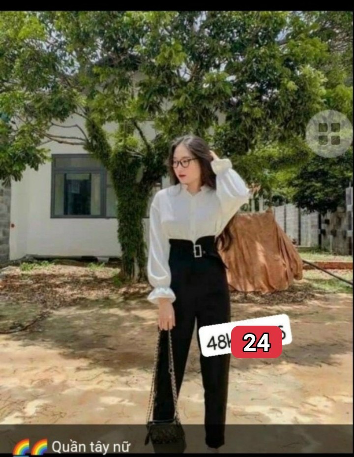 Quần Nữ Quần Tây Baggy Lưng Cao Có Khóa Kéo Chất Vải Tuyết Mưa Siêu HOT MÙA HÈ 98Fashion Tn10