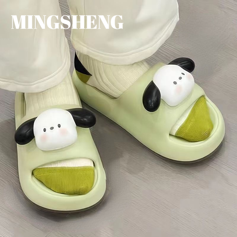  Mingsheng Mới Dép Đi Trong Nhà Nhà Dép Nam Mặc Ngoài Đi Biển Cặp Đôi Xăng Đan Và Dép Nữ 