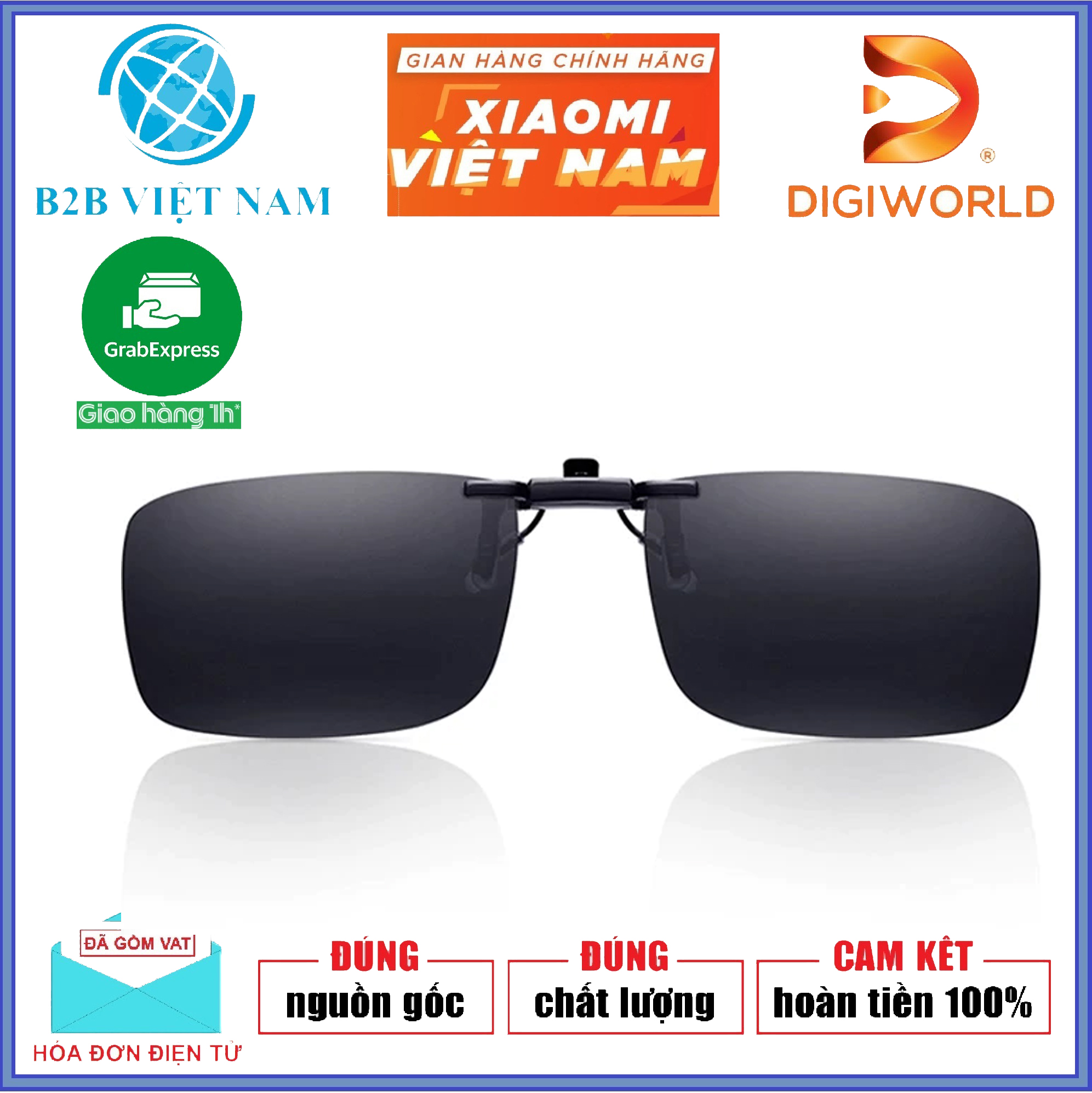 Kẹp kính Xiaomi chống tai UV tia cực tím - Mắt kính mát kẹp xiaomi ts sm009