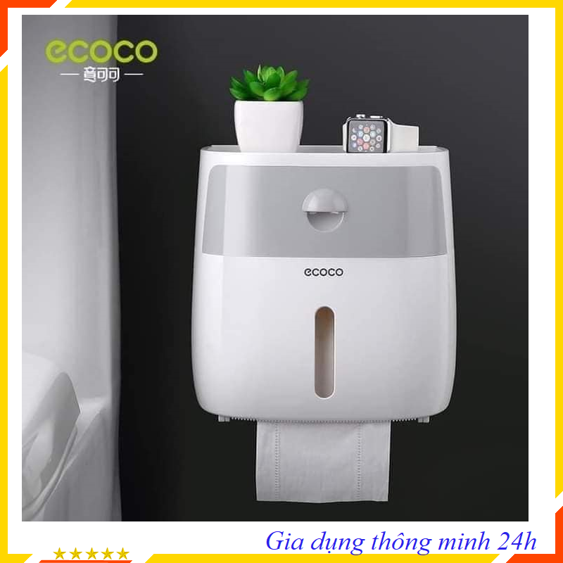 Hộp đựng giấy vệ sinh ecoco thiết kế thông minh tiện dụng, đẹp sang trọng, chống nước