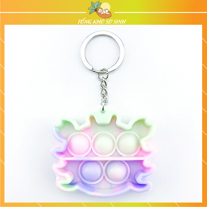 Đồ chơi bop it móc khóa bong bóng đẩy dâu tây pop it hình con cua đồ chơi cảm giác, bảng giáo dục sớm cho trẻ em, đồ chơi giảm stress mềm, đồ chơi bấm nút ,trò chơi giảm stress bóp, đồ chơi dẻo,đồ chơi silicon dẻo