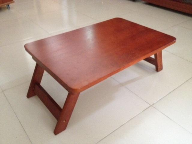 Bàn học gỗ, bàn làm việc ngồi bệt, bàn ăn xếp gấp gọn 50 x 70 gỗ tự nhiên