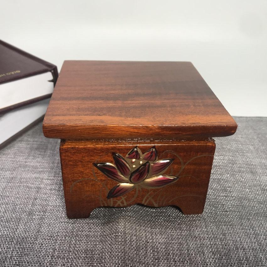 Đôn gỗ kê tượng, đế gỗ vuông hoa sen đặt tượng thờ - NHIỀU CỠ