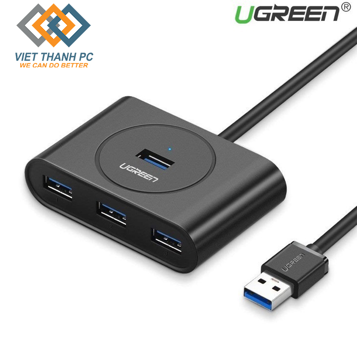Bộ Chia 4 Cổng USB 3.0 UGREEN 20290 Tốc Độ 5Gbps  HUB USB 3.0 4 Port - Bảo hành 18 tháng