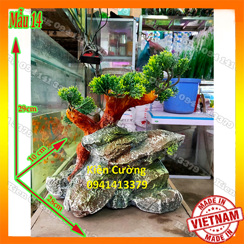Mô hình núi - hòn non bộ - trang trí bể cá