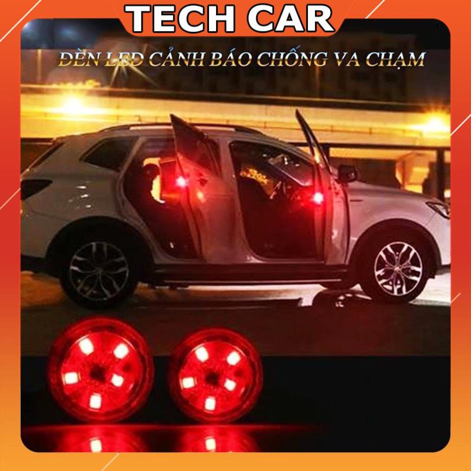 🍁𝐅𝐑𝐄𝐄𝐒𝐇𝐈𝐏🍁 bộ 2 đèn led cảnh báo mở cửa ô tô
