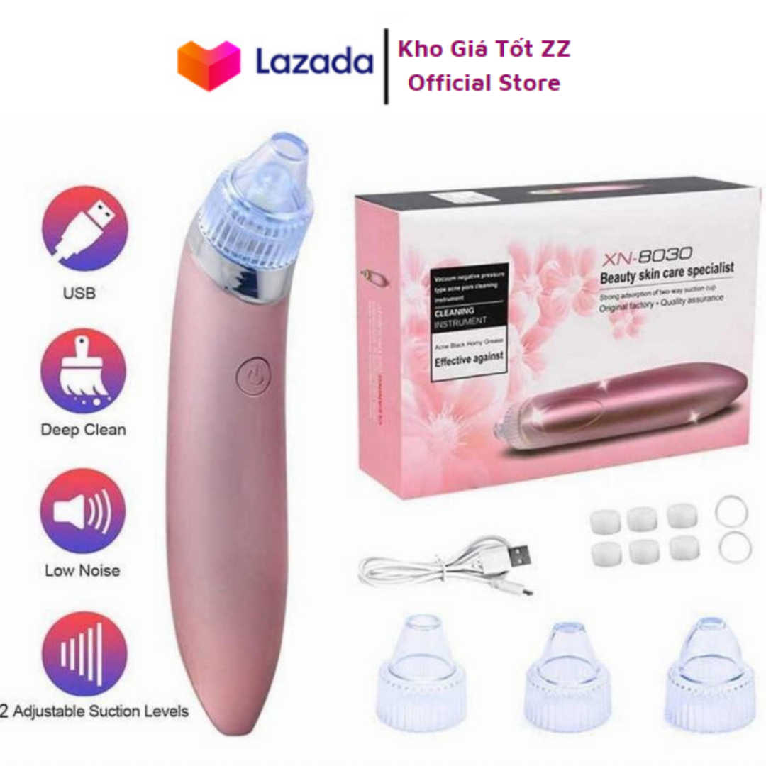 [HCM]Máy hút mụn RT-8080 cầm tay chuyên nghiệp với 4 đầu thay thế kèm 5 mức độ-Máy Hút Mụn Cầm Tay Chuyên Dụng RT8080 Cao Cấp Mẫu Mới 2020 Bí Kíp Chăm Sóc Cho Sắc Đẹp | Hút Sạch Các Loại Mụn Sale 50%