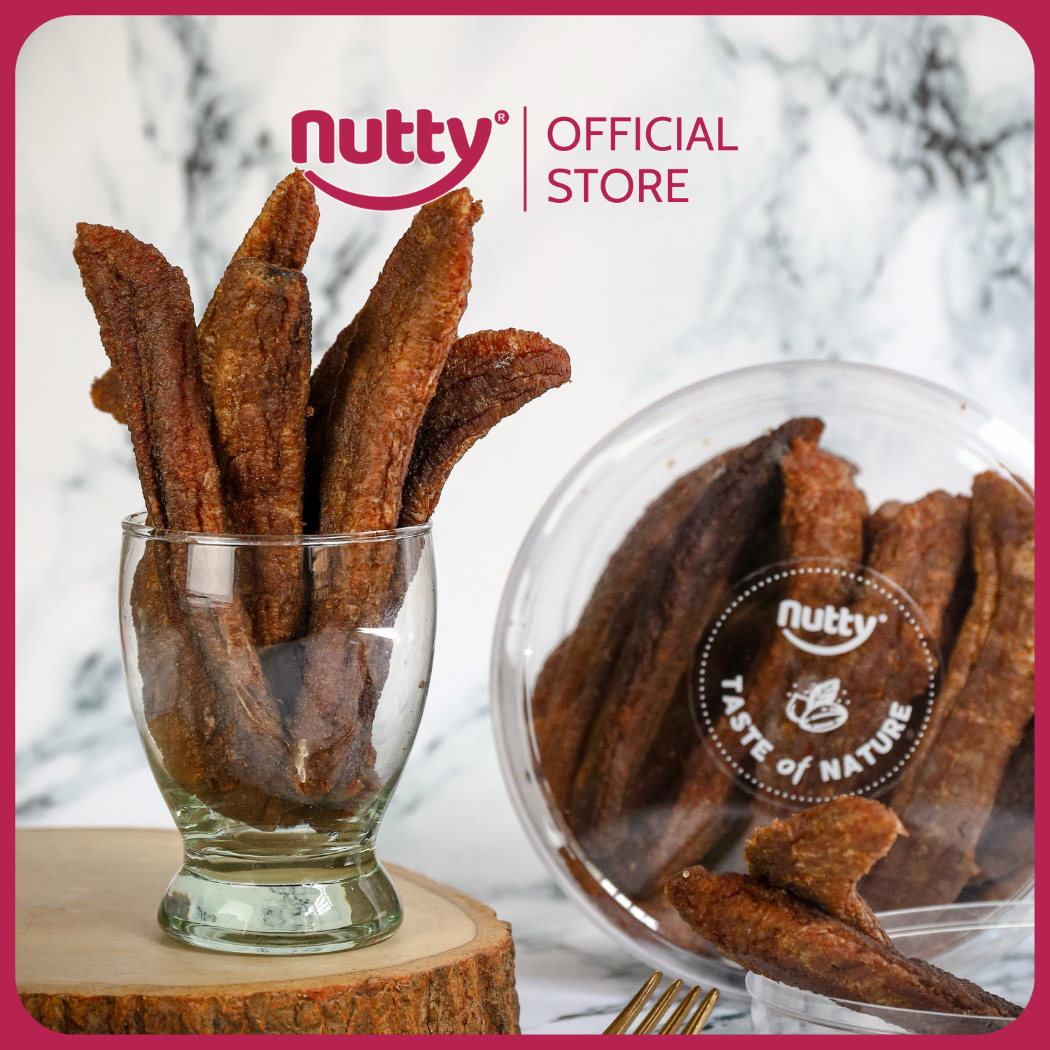 Chuối Laba sấy dẻo Nutty - Chuối sấy tự nhiên không thêm đường, không chất bảo quản - Món ăn vặt lành mạnh