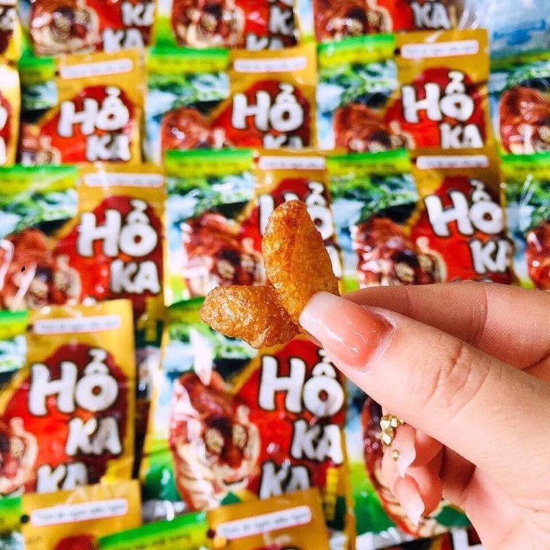 Thịt hổ kaka, snack miếng cay hổ kaka ăn vặt tuổi thơ