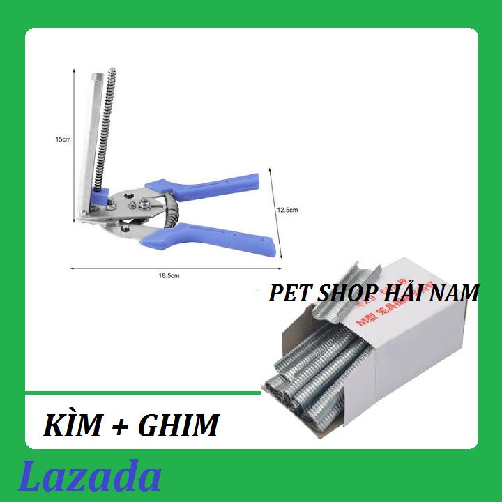 COMBO 1 KÌM BĂNG VÀ 1 HỘP GHIM RÁP LỒNG BỒ CÂU LỒNG GÀ LỒNG THỎ CÔNG NGHIỆP  LỒNG CHIM - LỒNG GÀ - 908