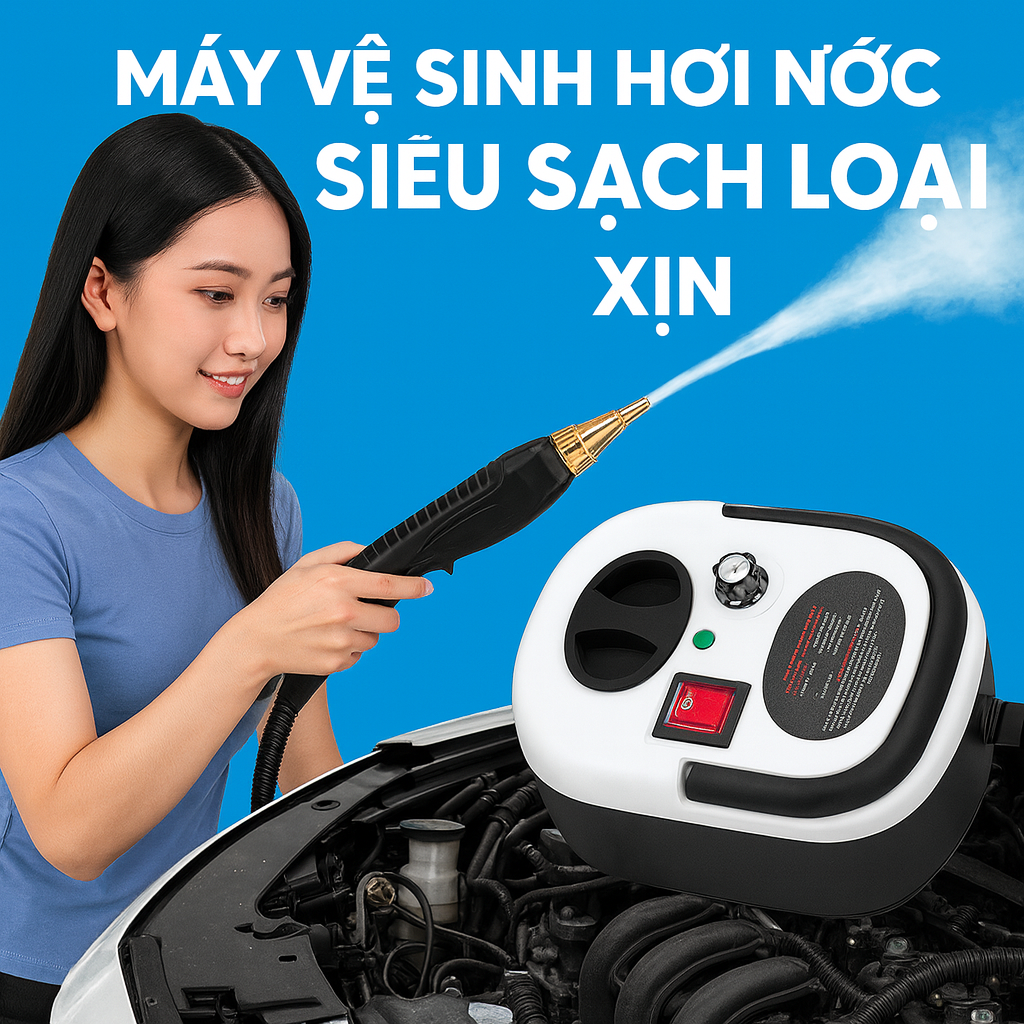 Máy Vệ Sinh Hơi Nước Đa Năng – Làm Sạch Động Cơ Ô Tô, Nhà Bếp, Bếp Gas Siêu Sạch