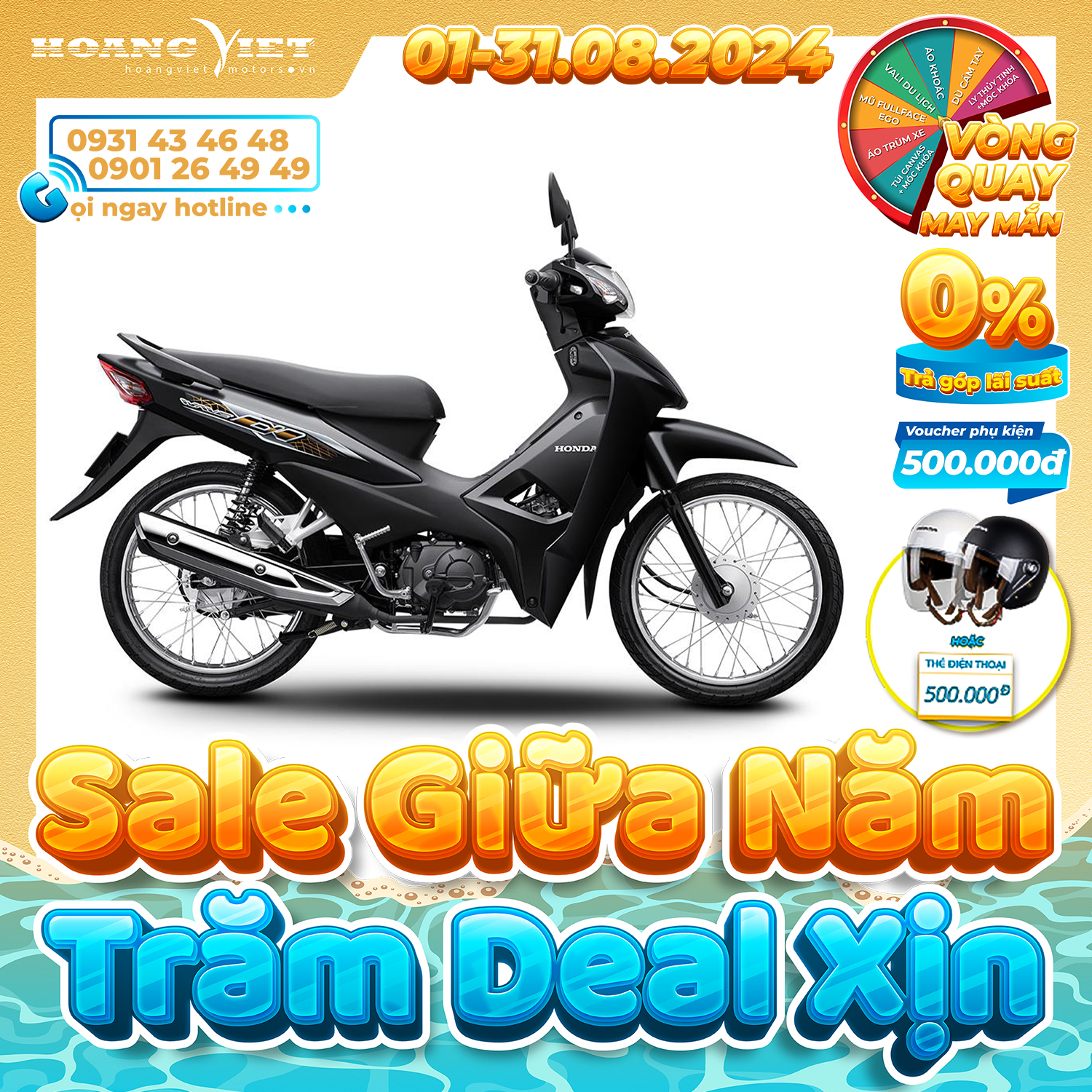 Xe Máy Honda Wave ALPHA 110cc 2024 -  Phiên Bản Đặc Biệt