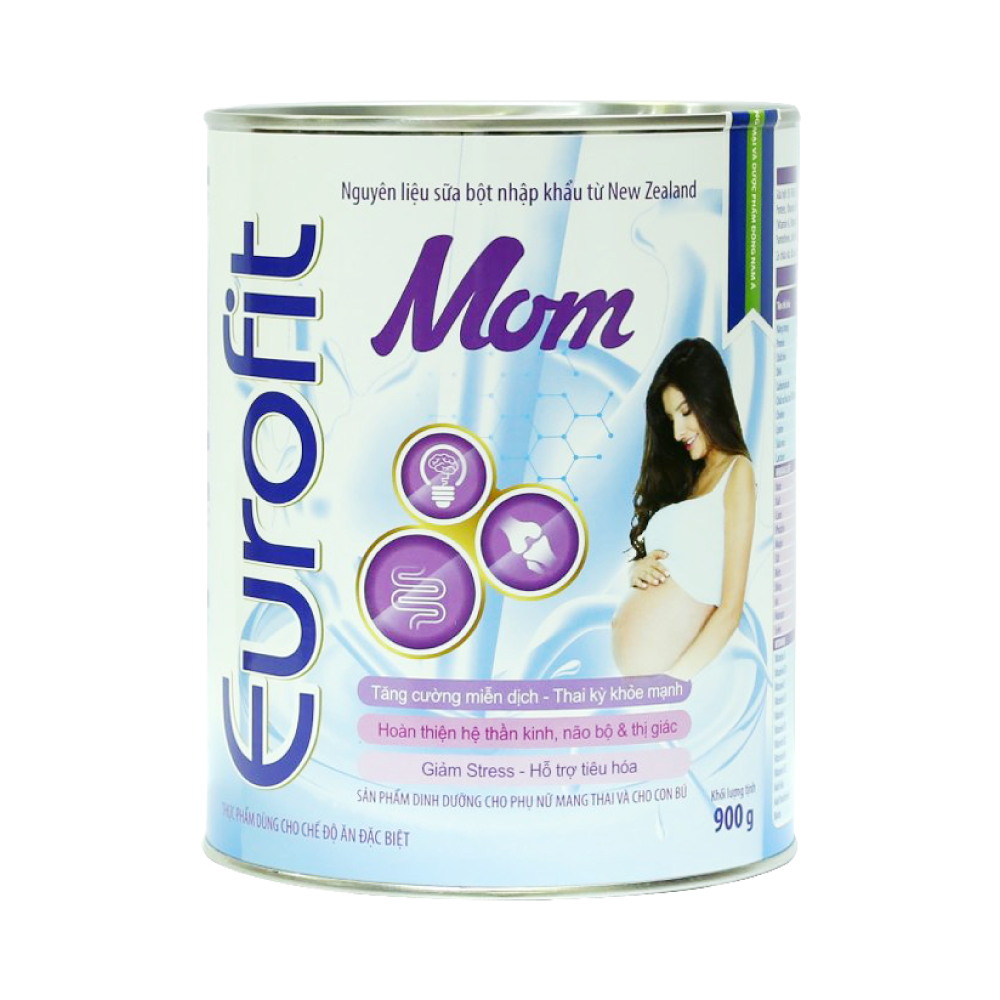 Sữa bột Eurofit Mom 900G - dinh dưỡng dành cho mẹ bầu