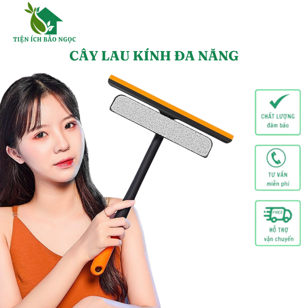 [Miễn ship] Cây gạt nước lau kính đa năng cầm tay, Gạt chùi kính thông minh 3 trong 1 gạt nước xoay 360