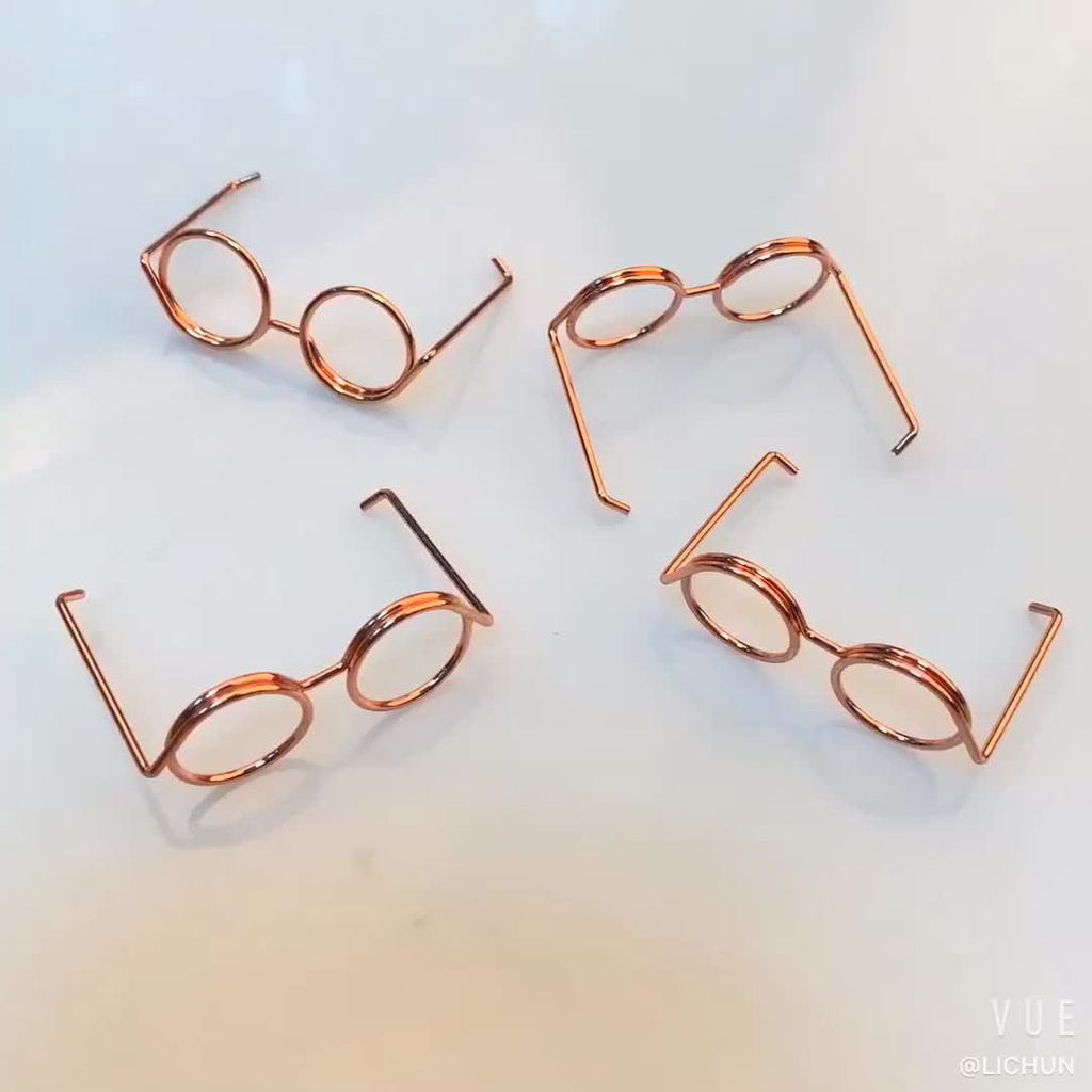 Mắt kính cho thú bông, mắt kính mini cho thú len siêu dễ thương