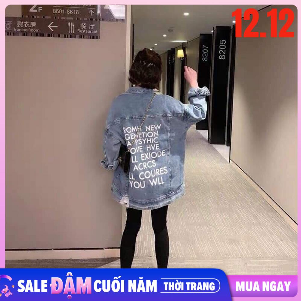 Áo khoác jean nam nữ free size